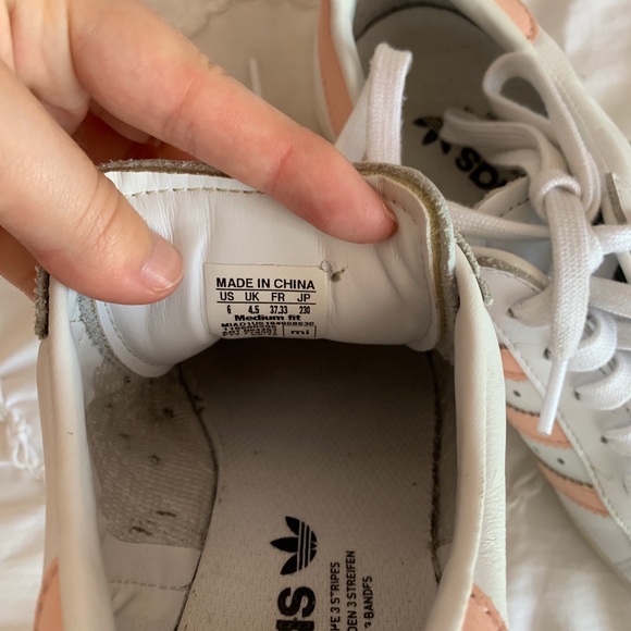 Custom Blush Adidas Superstars - Picture 6 of 6